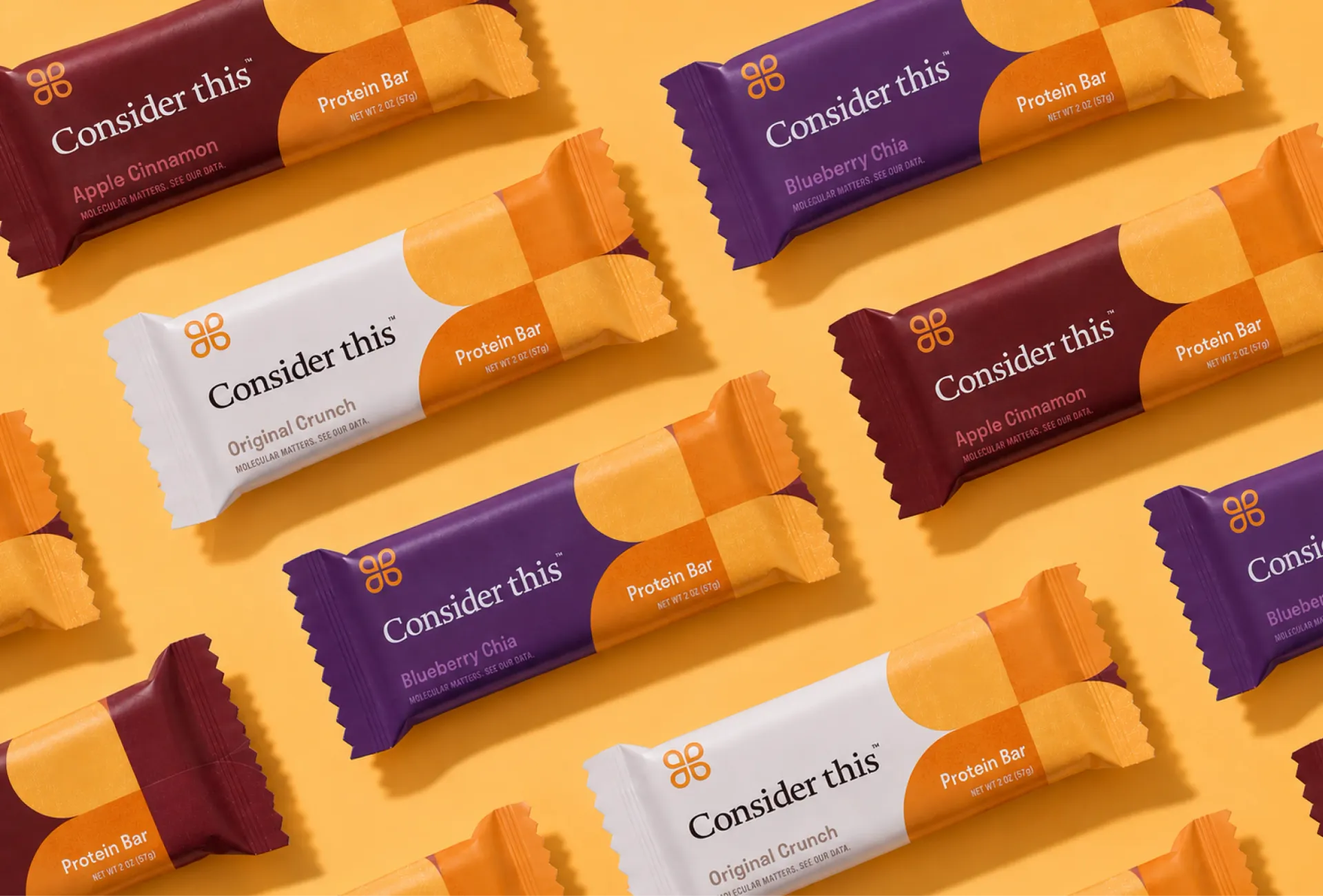 Packaging flat lay pattern