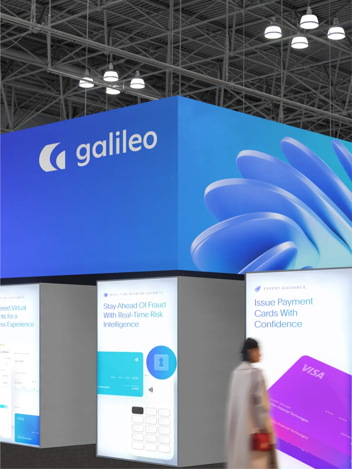 Trade show booth — product messaging